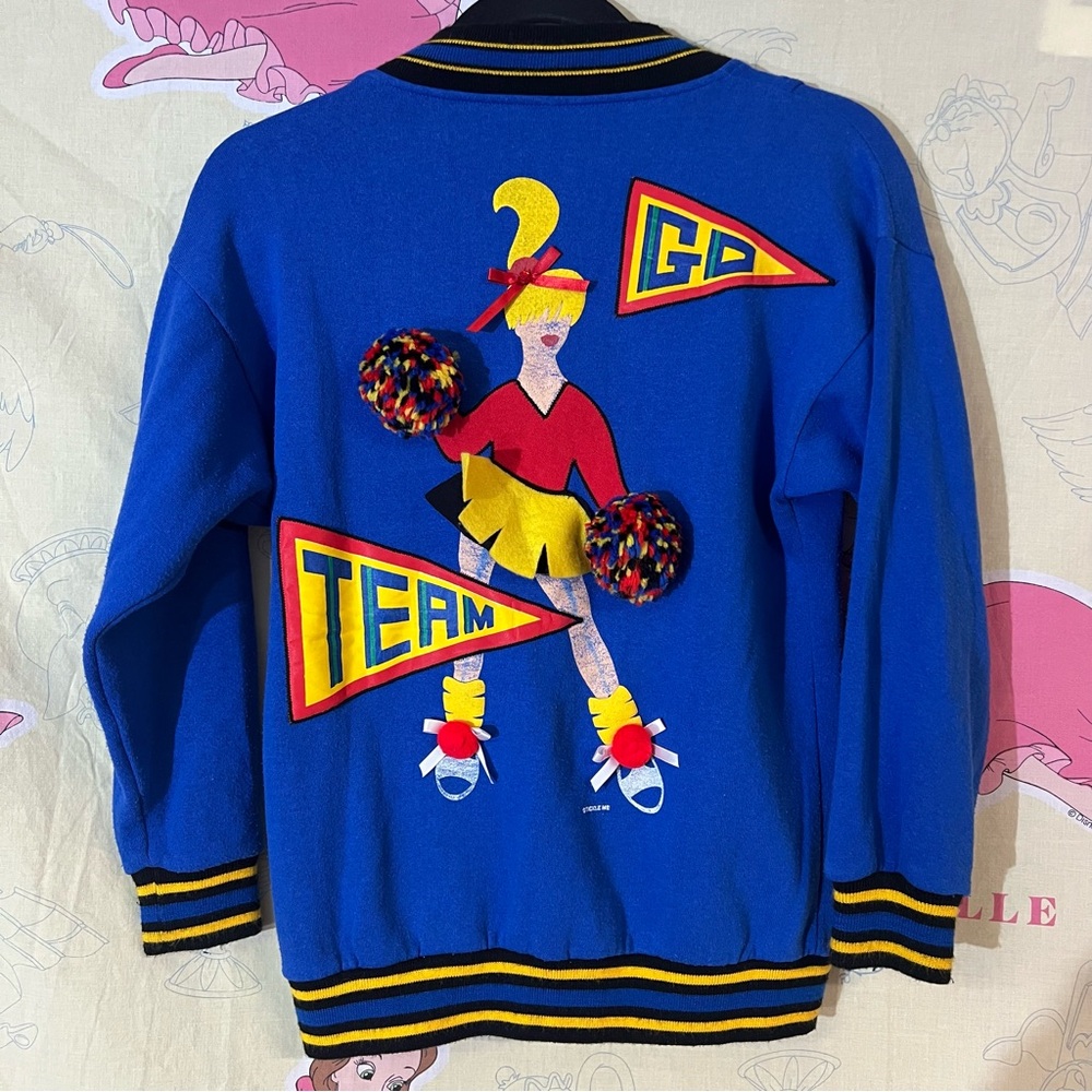 Vintage Tickle Me Cheerleader Sportsclub Kids Sweater